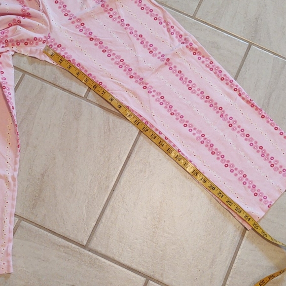 Adonna Short Sleeve Pink Flowered Capri PJ M - Picture 10 of 12